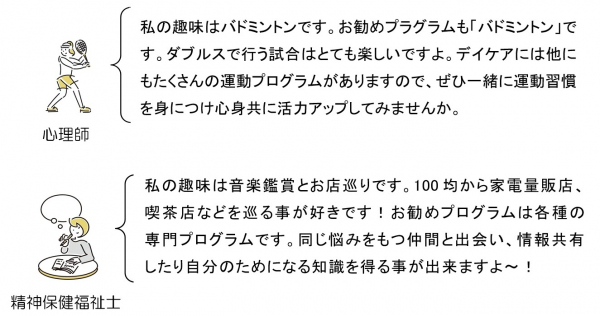 ２階デイケア『２階デイケアスタッフ紹介』
