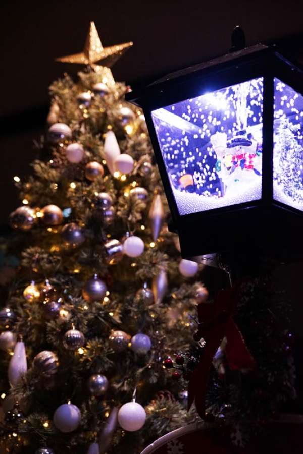 外来ロビーのクリスマス飾りつけを行いました